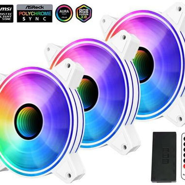 NEW馃尭馃尭 kit de 3 fanes SAMA 6CF120I ARGB espejo infinito ventilador ARGB y control remoto 馃挦52815418 - Img 98093073