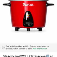 Olla Arrocera GWELL 7 tazas NUEVA EN CAJA - Img 54880914