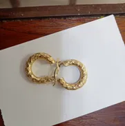 Argollas de oro 14k tubo gordo - Img 49239918