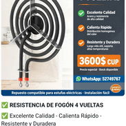 Resistencia de hornillas eléctricas - Img 57625397