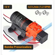 Bomba Presurizadora VEVOR 1.2 GPM 80 PSI 12V DC Autocebante Diafragma 2 Cámaras Para RV Riego Negro - Img 56125934