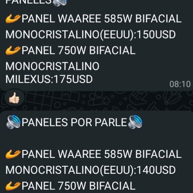 Paneles solares de 750W y 585W por unidad y por Parle - Img 120555673