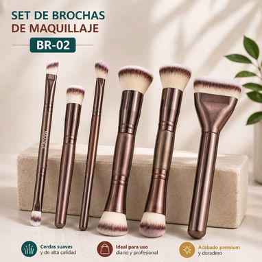Juego de brochas de maquillaje - 3/5