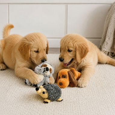 Peluches Chirriantes/ Diseño Erizo-Perezoso-Perro - 2/3