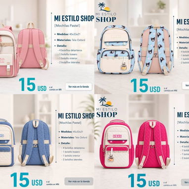 Mochilas y merenderos térmicos para todas las edades serv de mensajeria costo adicional - Img 124279070