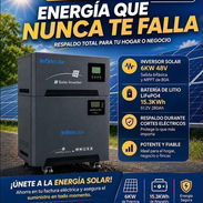 Kit todo en uno infinity   6kw inversor 15kwh de bateria - Img 57514677