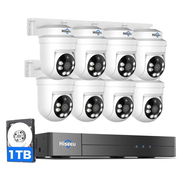 Hiseeu - Kit de 8 cámaras de seguridad AK-8YAHD145 con cable 🌐 - Img 56895981