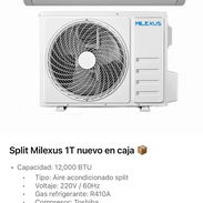 Split Milexus 1T nuevo en caja - Img 55847380