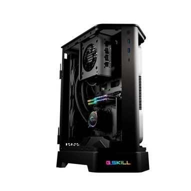 🖥️ G.SKILL Z5i Mini-ITX – Chasis Gaming con vidrio templado curvo 🖤 Compatible con GPU 330mm y Radiadores 228mm 🖥️🌐 - 3/5