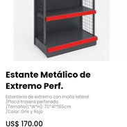 Estante Metálico de Extremo Perf. Tamaño(L*W*H): 70*41*165cm - Img 55327287