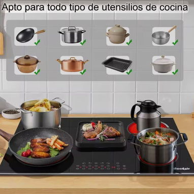 Cocina empotrada infrarroja 4 quemadores - 3/4