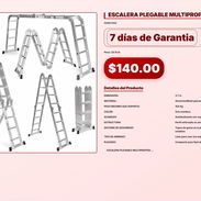 ESCALERA PLEGABLE MULTIPROPÓSITO 3.7M . - Img 57102071