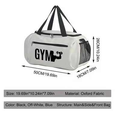 Bolsa Deportiva de Gran Capacidad color negro - 3/4