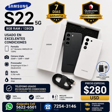 Samsung S22 5g de 8/128gb en 280 usd - Img 123697771
