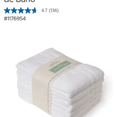 Toallas de baño, manos y Sábanas blancas. - Img 123337482