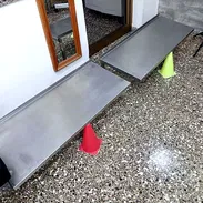 Baldas de acero inoxidable 1 m x 0,40 m, ideales para cocina, restaurante - Img 58044740
