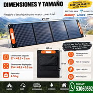 PANEL PLEGABLE PORTÁTIL 180W PARA ECOFLOW BLU ETTI ETC... - Img 57262574
