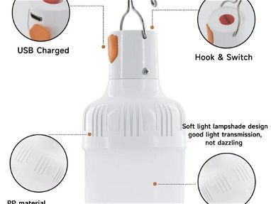Lámpara recargable ponente luz blanca 80w - Img 68112617
