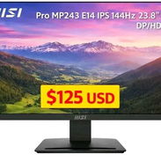 Monitor MSI Pro MP243 E14 IPS 144Hz 23.8" DP/HDMI precio 125 usd - Img 56668669