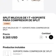 SPLIT MILEXUS 1T + SOPORTE/ +PROTECTOR DE VOLTAJE - Img 55653737