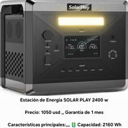 Estación de Energía SOLAR PLAY 2400 w. yoaarifen 💯 - Img 56614911