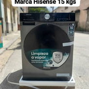 Lavadora secadora a vapor marca Hisense 15 kg - Img 55734097