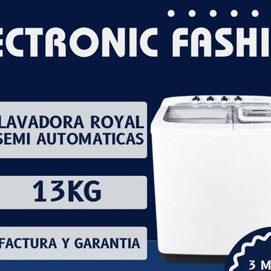 LAVADORAS ROYAL AUTOMÁTICAS Y SEMI AUTOMÁTICAS DE VARIOS KG NUEVAS EN CAJA - Img 118933271