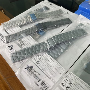 Manilla metálica eslabón tradicional para Smart Watch Galaxy!! Pin 20 y 22mm. Están Súper Buenas!! - Img 88058296