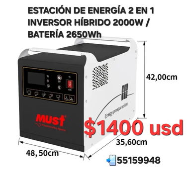 🌞‼️INVERSORES, ESTACIONES, PANELES SOLARES: 225W, 450W, 550W, 620W |Cable, conectores mc4 y más.. - 4/15