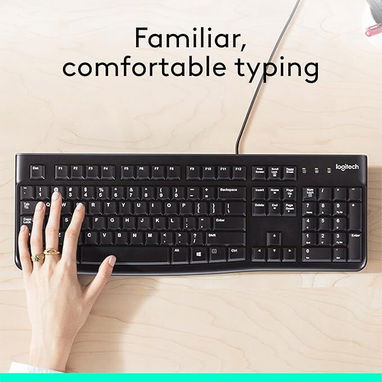 Logitech MK120 Combo de teclado y mouse con cable de tamaño completo 52815418 - 2/5