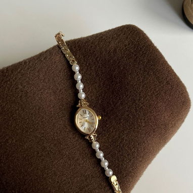 Reloj de perlas naturales vintage - Img 121235779