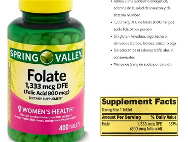 Pomos de prenatal 100 tab sellados, y ácido folico de 400 tab pomo sellado 55595382 - Img main-image-45253113