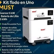 Kit todo en uno Must inversor y bateria 6kw/15kwh - Img 57880029