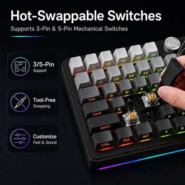 AOC GK330 | Teclado Mecánico Inalámbrico - 4/10