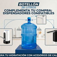 Botellón pet 20 litros y dispensador portátil - Img 55951513