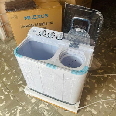 TIPO : SEMIAUTOMÁTICA, DOBLE TINA / LAVADORA MILEXUS 7kg - Img 119689721