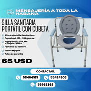 SILLA SANITARIA PORTÁTIL CON CUBETA 65 USD - Img 57975129