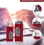Memoria Flash Metálica USB 3.0 con OTG tipo lightning y micro B de 1 Tb - Img 50712954