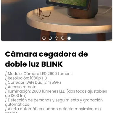 Cámara cegadora de doble luz BLINK. / Acceso remoto - Img 116117703
