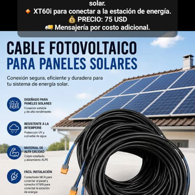 Cable para panel solar MC4-XT60i, 10 metros y Calibre 10 AWG (3 modelos) - 2/3