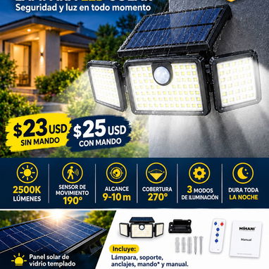 Lámparas LED Solares Luces Led - 2/8