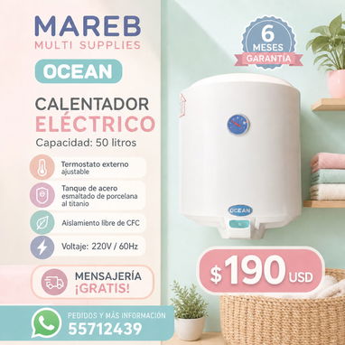 Calentador de agua eléctrico OCEAN - 2/2