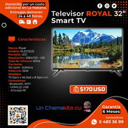 🎁 SMART TV 🎁 A 170 USD SMART TV ROYAL HD 720P. MENSAJERÍA CON FACTURA Y GARANTÍA. TLF 54833699 - Img 51416942