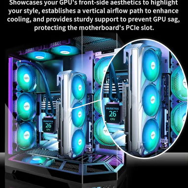Chasis GAMING Pecera 270° Instalación de forma vertical - Img 122537316