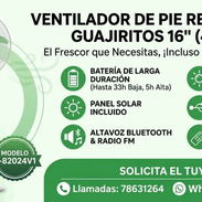 Ventilador de Pie Recargable Guajiritos de 16"(Modelo G-82024V1) - Img 56183007