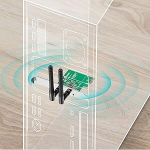 TP-Link TL-WN881ND - WIFI Adaptador PCI Express, Tarjeta de Red (300 Mbps, 2.4 GHz, 802.11n/g/b - Img 118907700