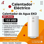 CALENTADOR ELÉCTRICO DE 50 LITROS MARCA EKO - Img 55285169