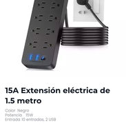15A Extensión eléctrica de 1.5 metro - Img 55883453