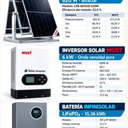 Oferta: Kit de 6 kw de inversor + 15 kwh de respaldo de batería + 6 paneles longi de 620 w - Img 58478850