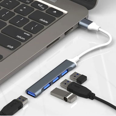 🔌 Hub USB-C 3.0 Alta Velocidad de 4 Puertos 🌐 Macbook, PC, Laptop. - Img 126074355